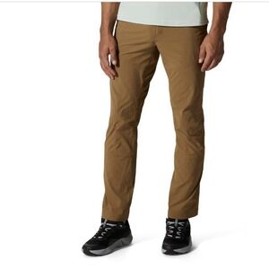 MOUNTAIN HARDWEAR Basin Trek Hiking Pants Corozo Nut (Brown/Tan)‎ Men Sz 34